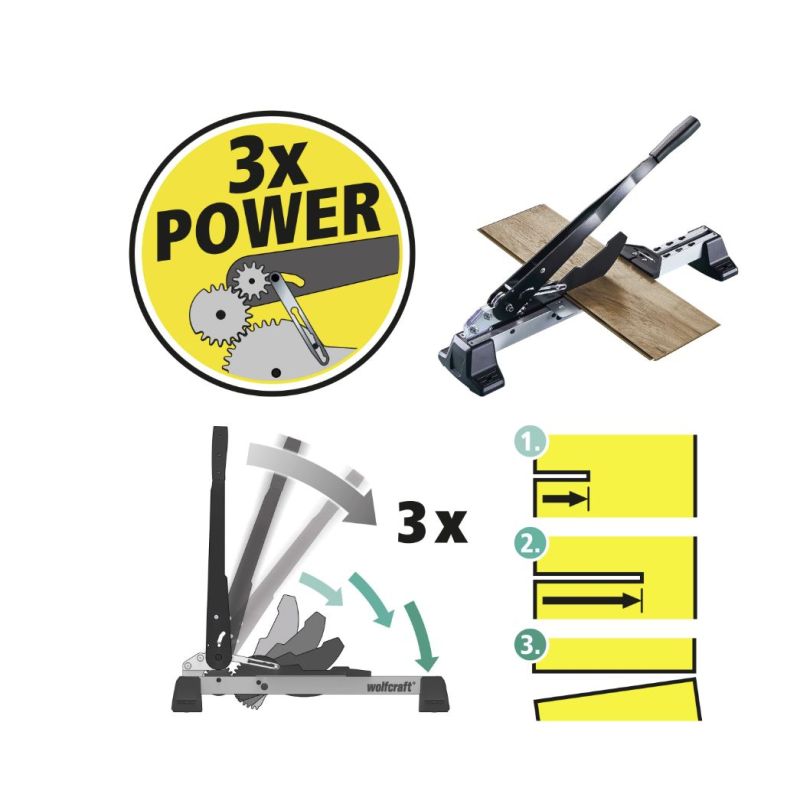 wolfcraft VLC 1000 (6940000) vinyyli- ja laminaattileikkuri