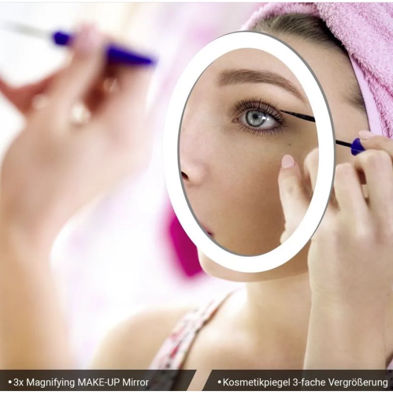 Nocenota prece - Aquamarin vannasistabas spogulis ar LED apgaismojumu 100x80 cm