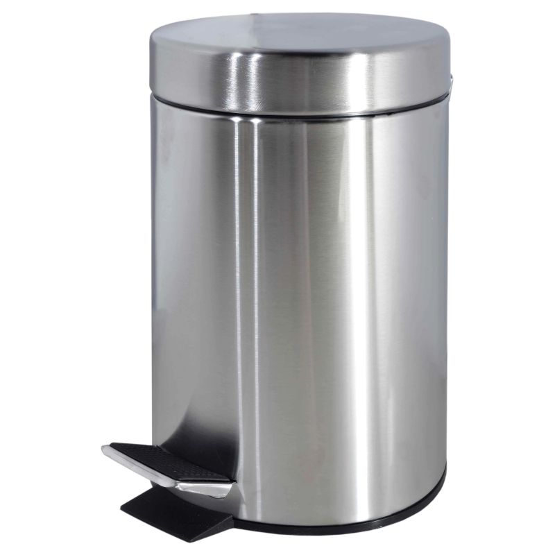 Allahinnatud toode - 3L kroomitud pedaaliga prügikast
