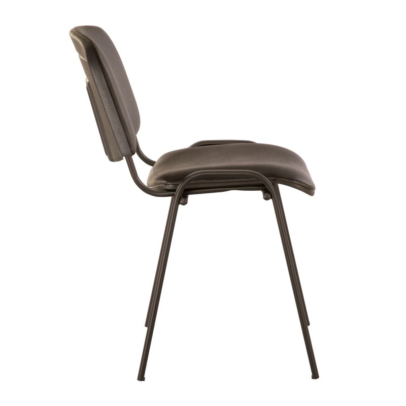 Krēsls iso black ,senc, v-14 melns ādas