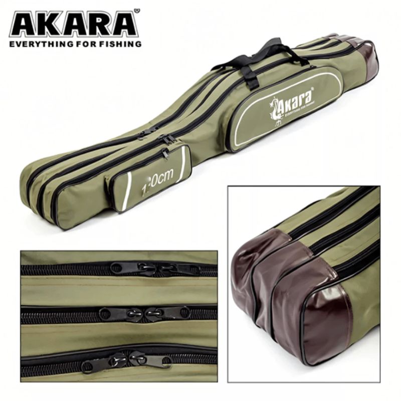 Maciņš stieņiem AKARA L Spole, garums 0,80 m, 3 nodalījumi