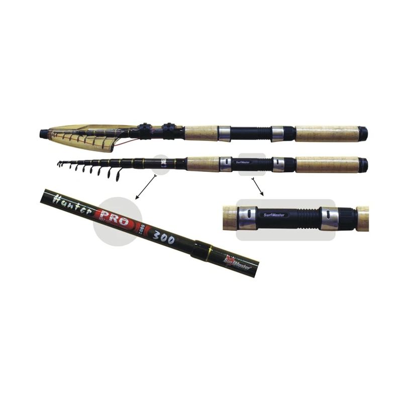 Teleskopiskais spinings SB Master Hunter Pro TX-20, Garums 240cm Tests 10-30g.