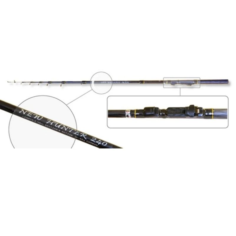 Rod Telescopic SURF MASTER New Hunter 5001 garums 240cm, tests 10-30g