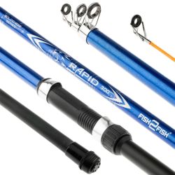Teleskopiskais stienis Fish2Fish Rapid Short Blue, garums 2,1 m, tests 10-40g