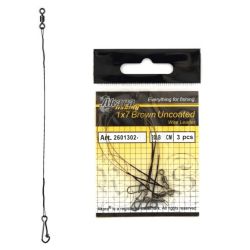 Steel Leash AKARA 2601302-30-F3, Braided 1X7, Test 9.0 kg. Length 30 cm.