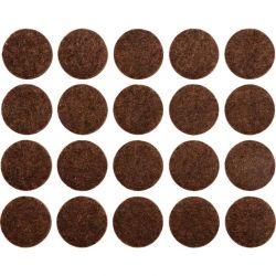 Paliktņi mēbeļu kājām D20 mm 20gb.Filcis