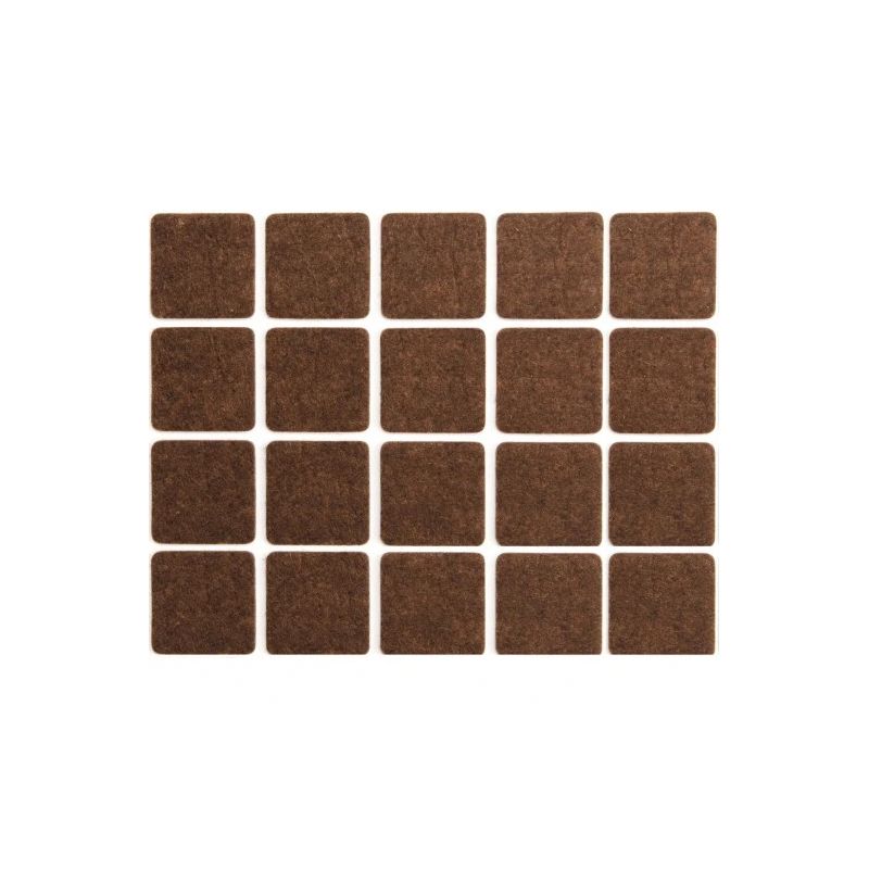Paliktņi mēbeļu kājām 20x20 mm 20gb.Filc