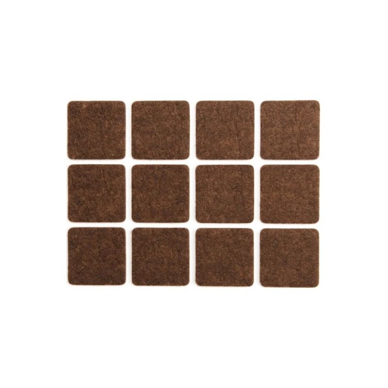 Paliktņi mēbeļu kājām 28x28 mm 12gb.Filc