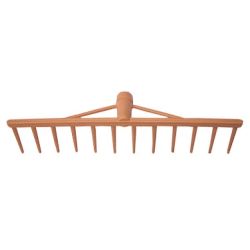 Plastm. grābeklis, 12 zobi, 490mm, bez kāta