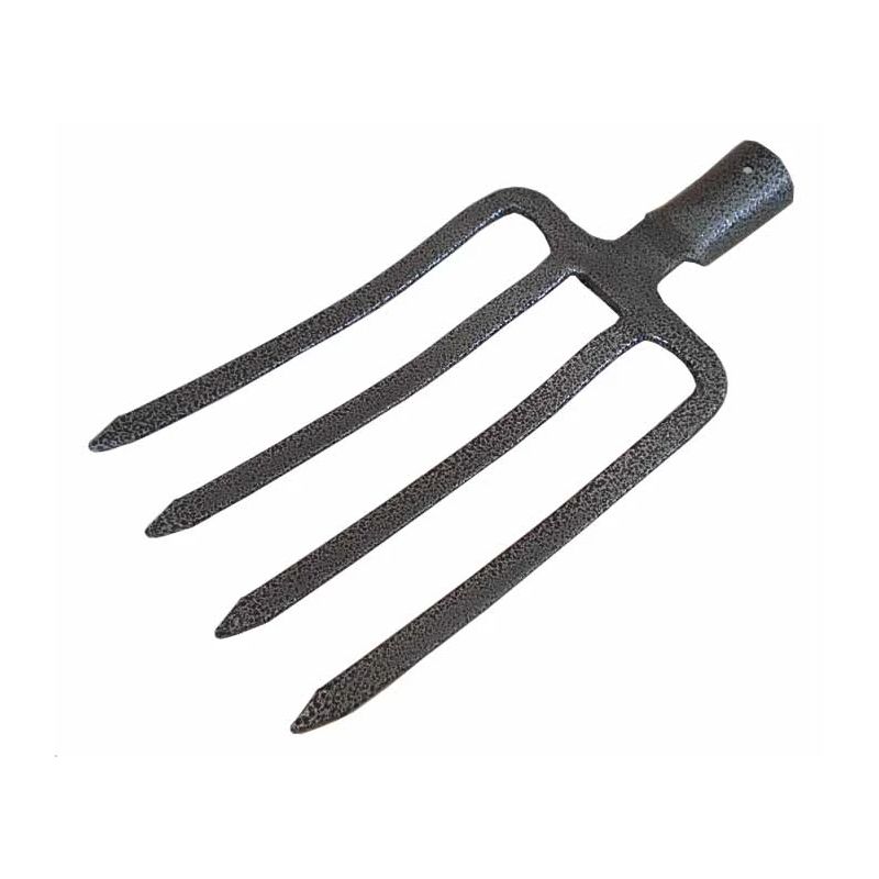 Dārza dakšas, ar 4 zariem, bez kāta