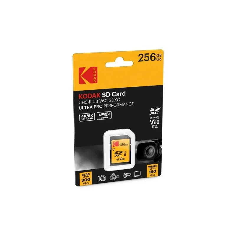 Kodak SDHC 256GB UHS-II U3 V60 Ultra Pro