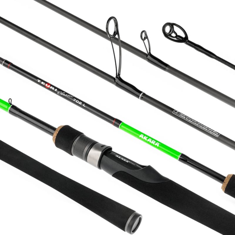 Universāls Spinings AKARA Teuri LS TX-30, 2-daļīgs Garums 1,98 m, Tests 3,5-12g.