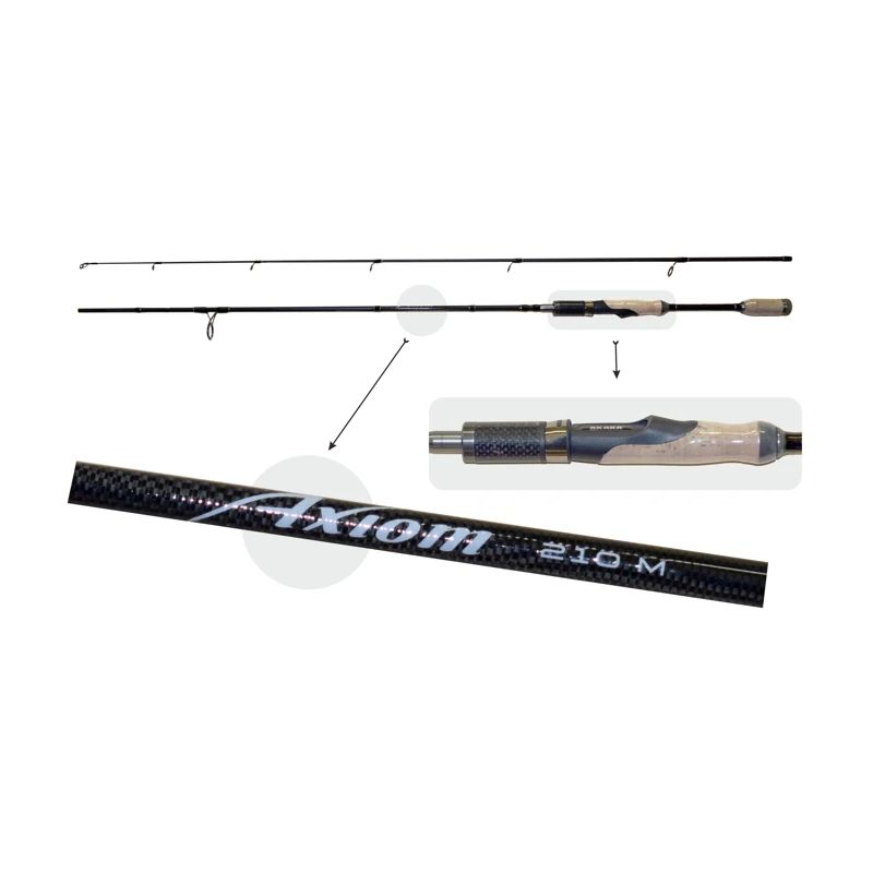 Universalus Spiningas AKARA Axiom TX-30 2-jų dalių, Ilgis 2,100m, Testas 6-28g