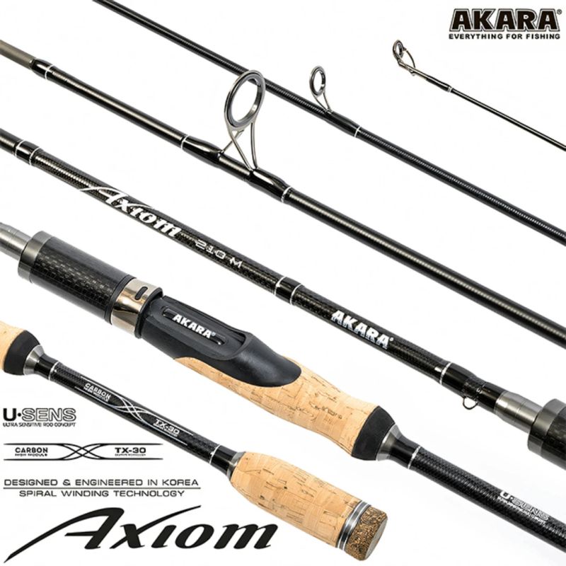 Universalus Spiningas AKARA Axiom TX-30 2-jų dalių, Ilgis 2,100m, Testas 6-28g