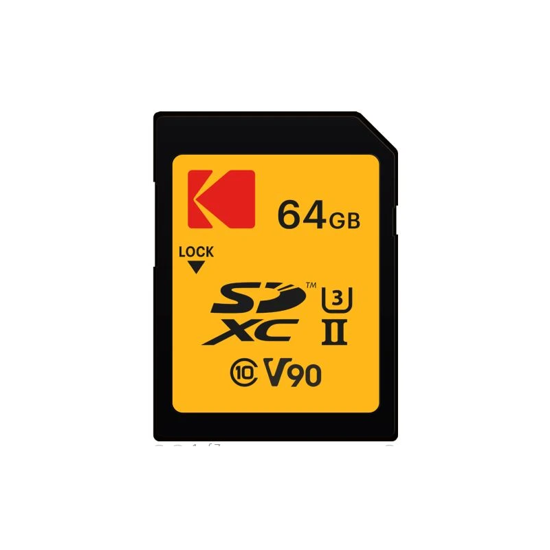 Kodak SDXC 64GB UHS-II U3 V90 Ultra Pro