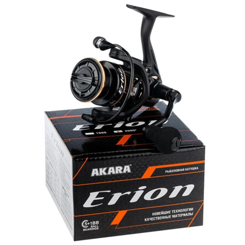 Spole Akara Erion AE2000-6, gultņi 5+1, pārnesumu attiecība 5,2:1, maks. 5,0 kg.