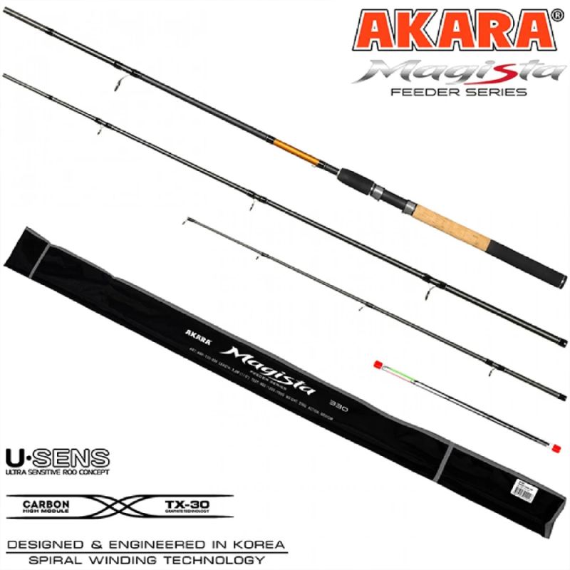 Grunts makšķere AKARA Magista Feeder Tx-30 Garums 3.30m. Svars 235g. Pārbaude 120-150-180.