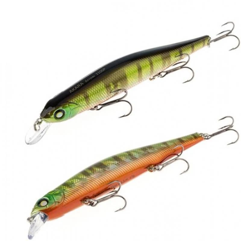 Vobleris AKARA Arrow 110SP-A206, Garums 110 mm, Tamborējums 0-15m, Piekares