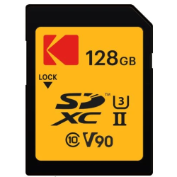 Kodak SDXC 128GB UHS-II U3 V90 Ultra Pro