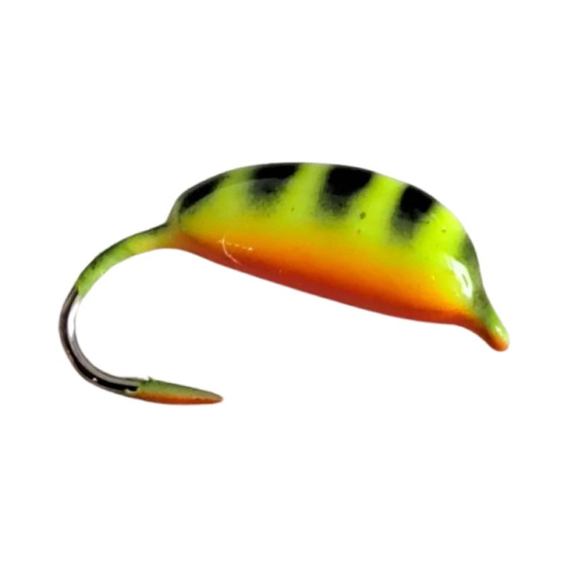 Mormyshka Akara Nr. 20 Rigas Banana ar cilpiņu 2,5 mm, Krāsota 22