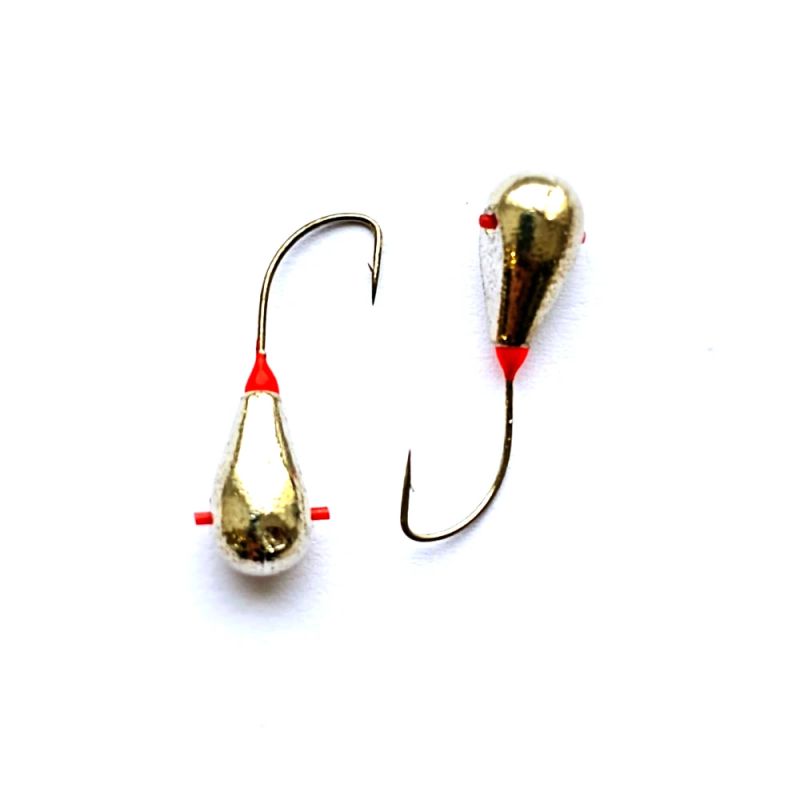 Mormyshka JIG W Spider Drop ar caurumu 5 mm, krāsots SIL