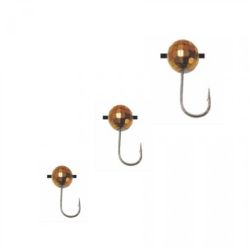 Mormyshka JIG W Spider Ball Daudzstūris Ar Batistu 5 mm, Krāsots GO