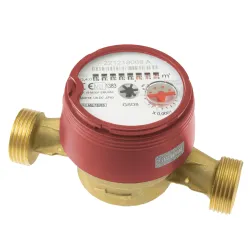 Hot Water Meter dn20 130 mm 4 m³-h R100