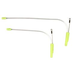 Izliekta caurule ar metāla klipsi