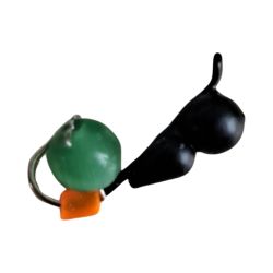 Ziemas auzu akara Nr. 55D mātīšu skudra ar ausi un Katijas aci 7.6 mm 0.7 g BL-G