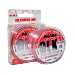 Fluorocarbon fishing line AKARA Glx Ice Red 30m 0.18mm