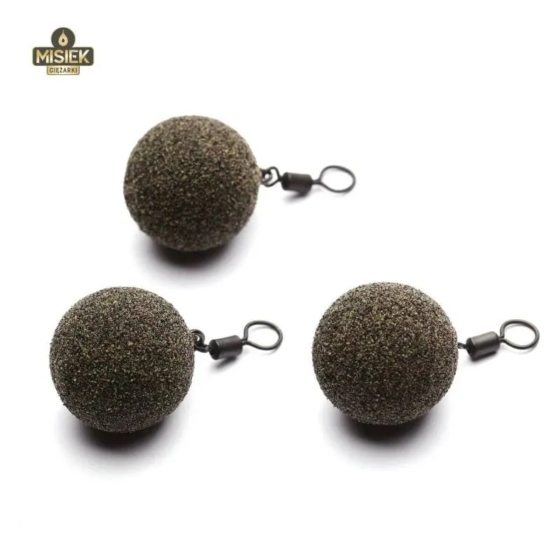 Apaļais svina svars ar vērpšanas uzgali MCKUG-85g. Zaļš.