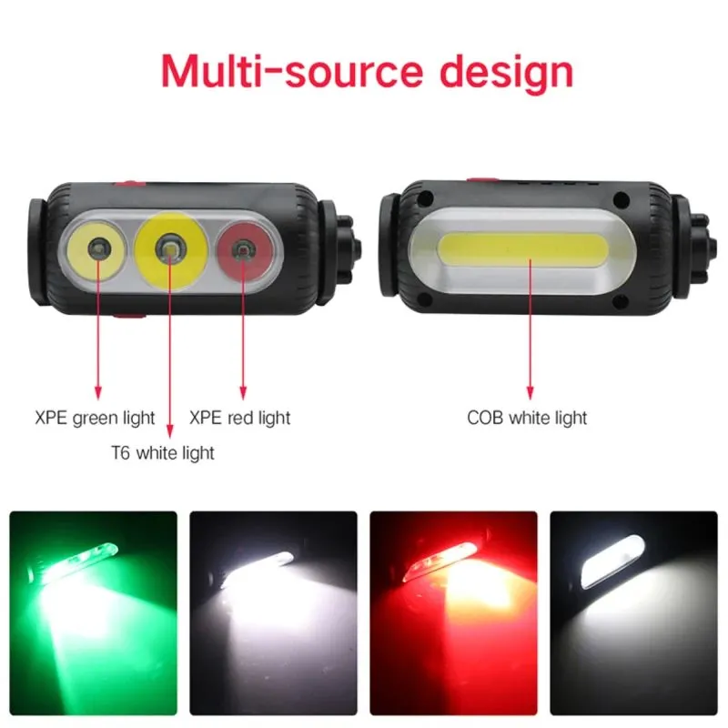 LED priekšējais lukturis OEM YHX-1302, 360° dubultā galvas rotācija