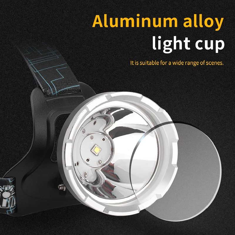 LED priekšējais lukturis BORUiT YHX-1030, ar SOS svilpi