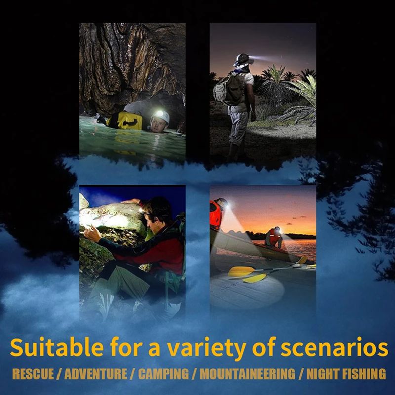 LED priekšējais lukturis BORUiT YHX-1030, ar SOS svilpi