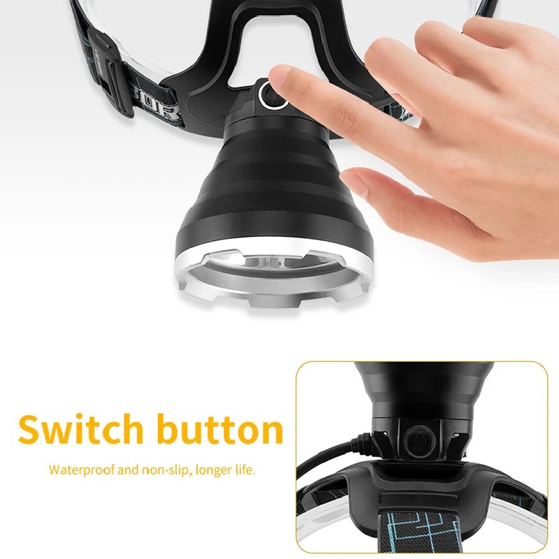 LED priekšējais lukturis BORUiT YHX-1030, ar SOS svilpi