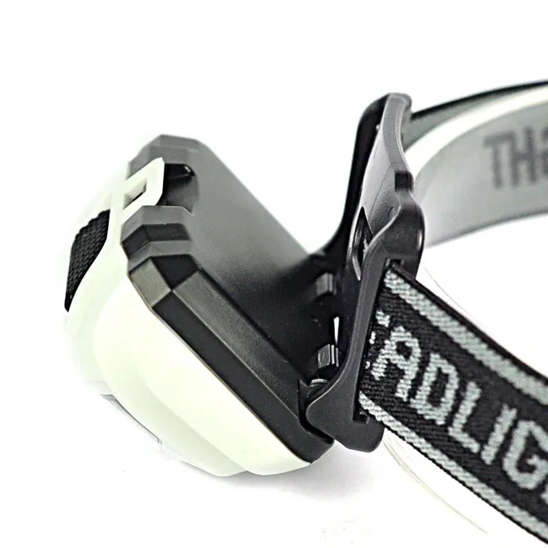 LED priekšējais lukturis BORUiT RJ-LW601 balts, paredzēts skriešanai