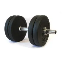 Assembled Cement Dumbbell Tomaz Sport Start 12.5 kg Steel Grip