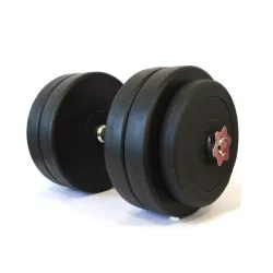 Samontēta cementa hantele Tomaz Sport Start 25 kg tērauda rokturis