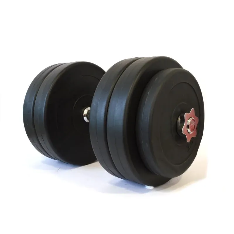 Surenkamas Cementinis Hantelis Tomaz Sport Start 27,5 kg Plieno Grifas