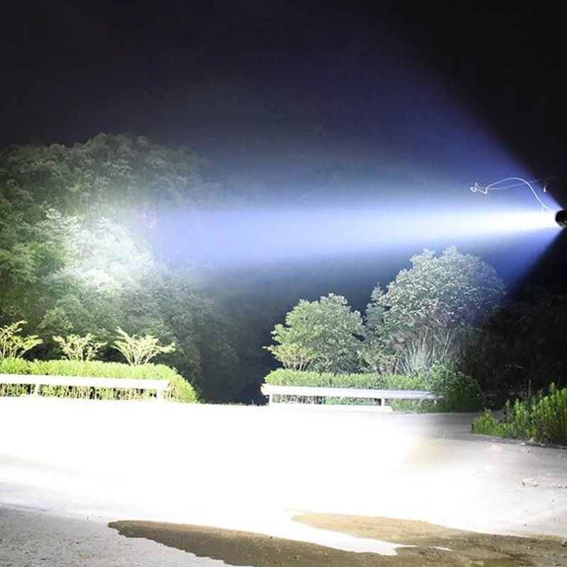 Taktiskais 4 LED lukturītis niršanas gaismai XHP70, ūdensizturīgs līdz 200 m