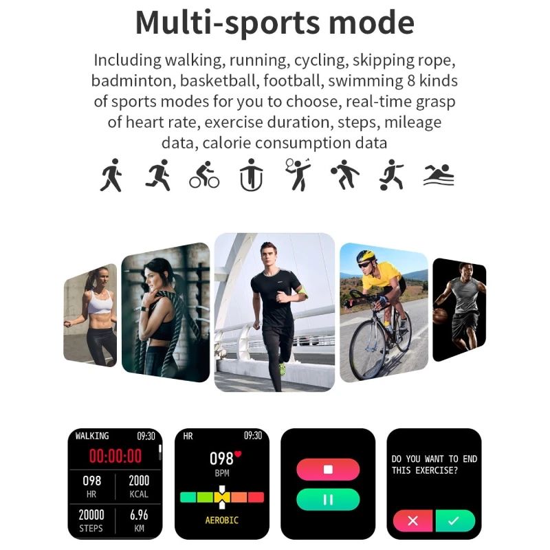 Sports Smart Watch THOMS T45S Black