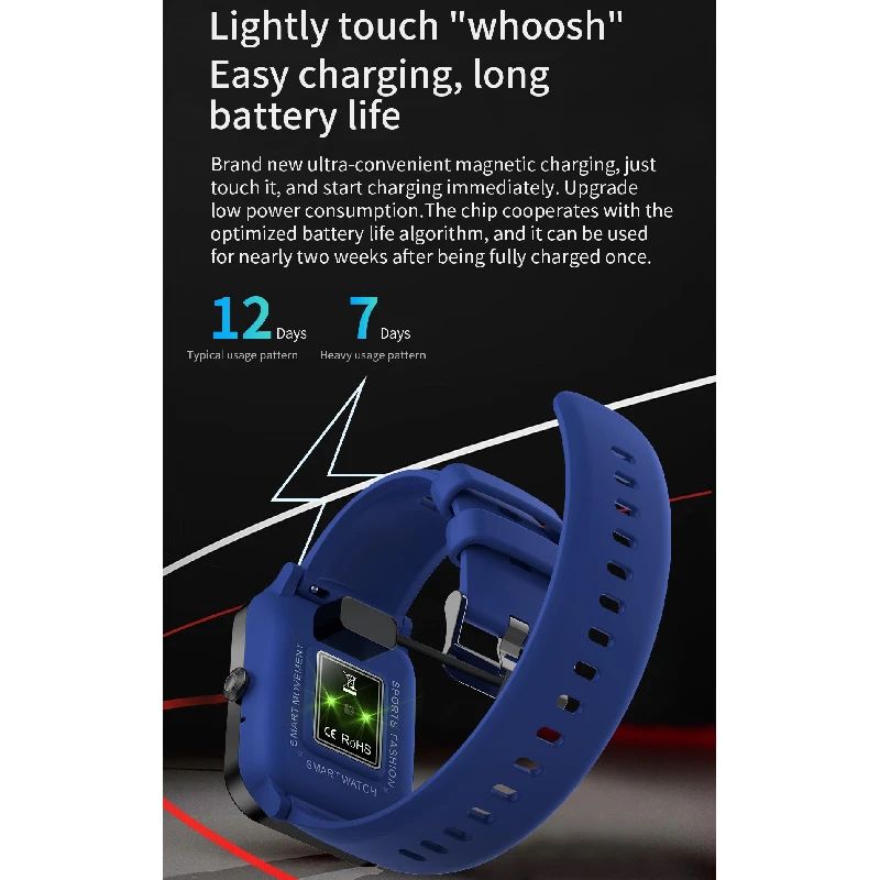 Viedpulkstenis Tomaz Sport VD3, ekrāns 1,83, melns