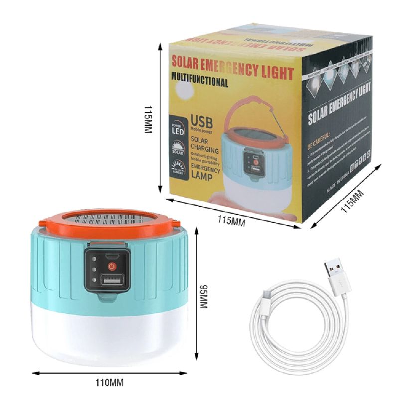 Pārnēsājama saules laterna BORUiT YHX-0217 Powerbank