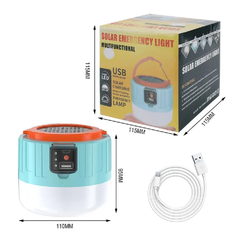 Pārnēsājama saules laterna BORUiT YHX-0217 Powerbank