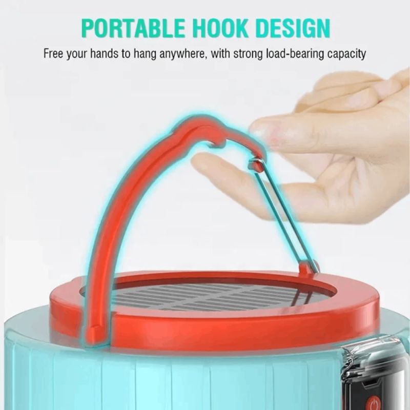 Pārnēsājama saules laterna BORUiT YHX-0217 Powerbank