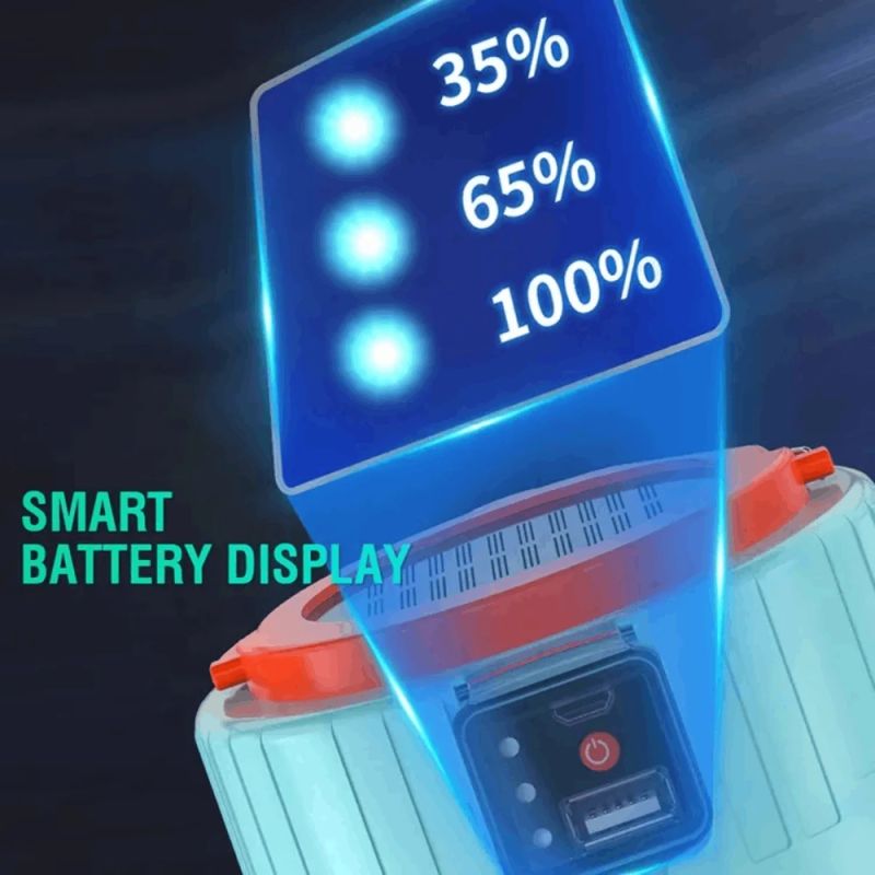 Pārnēsājama saules laterna BORUiT YHX-0217 Powerbank