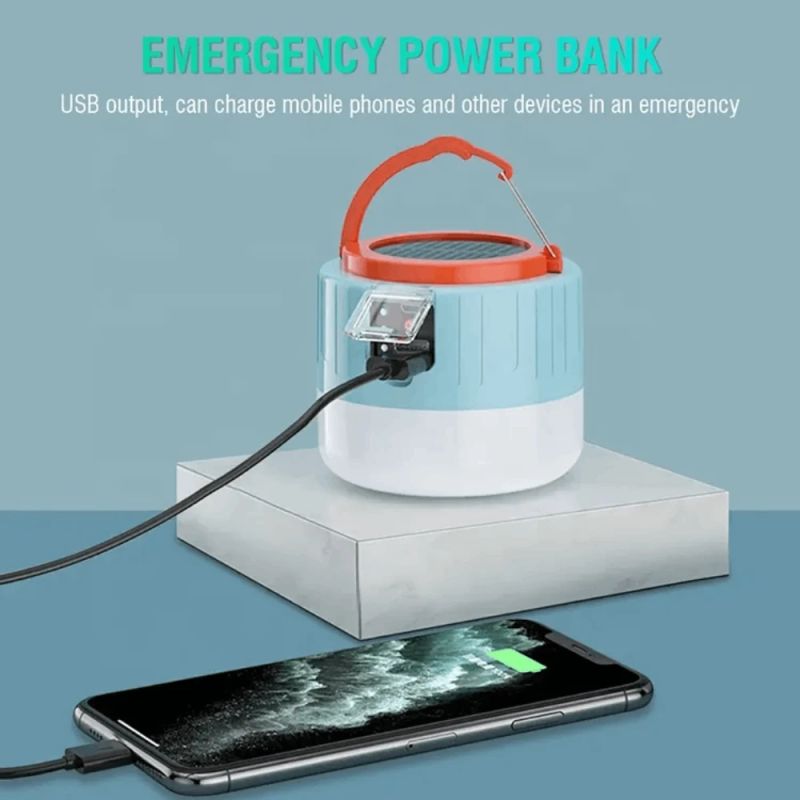Pārnēsājama saules laterna BORUiT YHX-0217 Powerbank