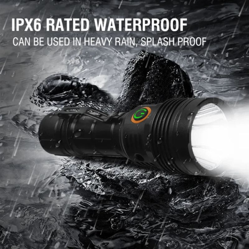 Kabatas lukturītis BORUiT YHX-0017 lieljaudas 4000 lm IpX6