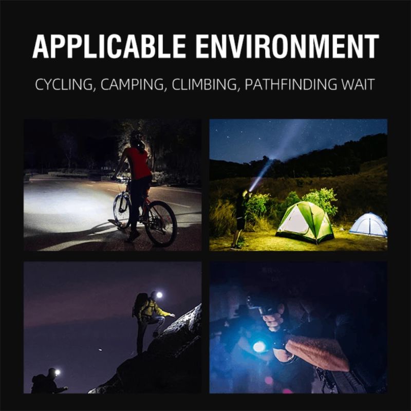 Kabatas lukturītis BORUiT YHX-0017 lieljaudas 4000 lm IpX6