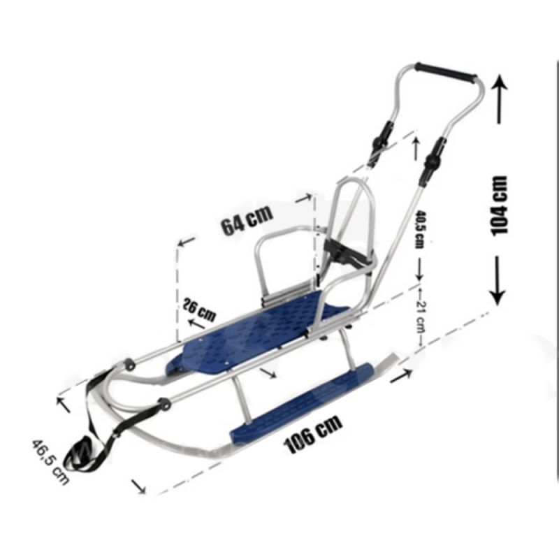 Ragavas ADBOR Piccolino Black Edition ar atzveltni